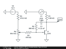 Chapter 5, FET as a Variable Resistor, Figure 34 Circuit