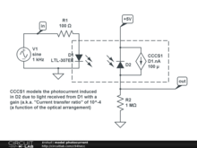 model photocurrent