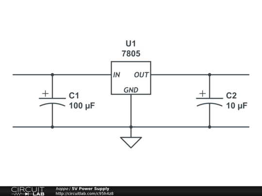 5V Regulated Power Supply Circuit Diagram