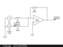 Square Wave Manipulation w/ Op Amp (Lab 7 Question 6)