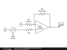 Input Impedance of Op-amp circuit