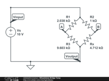 Wheatstone Bridge Temp