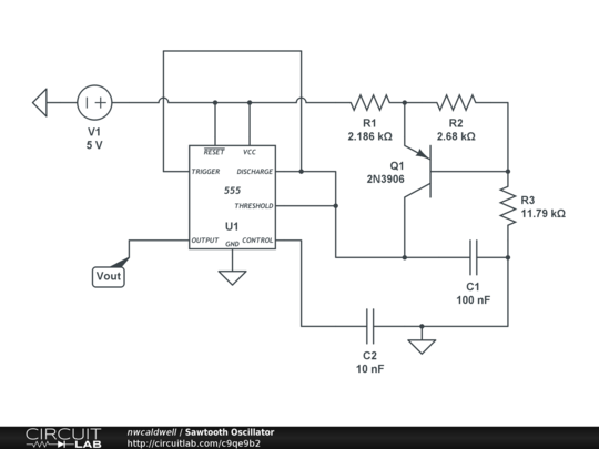 Sawtooth Oscillator - CircuitLab