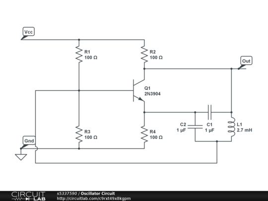 Oscillator Circuit - CircuitLab