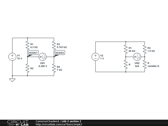 LAb 2 section 2 - CircuitLab