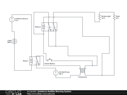 Jumberca Audible Warning System - Circuitlab