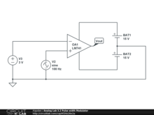 Analog Lab 3.2 Pulse width Modulator