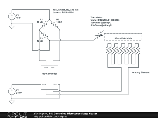 PID Controlled Microscope Stage Heater - CircuitLab