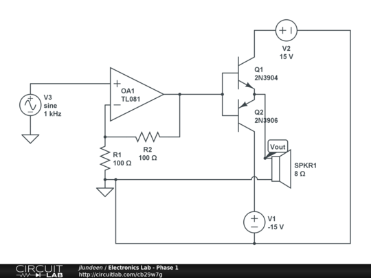 Electronics Lab - Phase 1 - CircuitLab