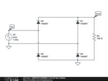 EXERCICE NUMERO 2 Circuit lab 4 diodes