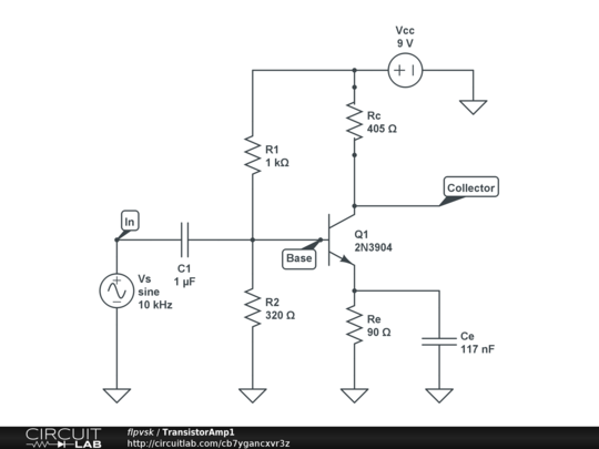 TransistorAmp1 - CircuitLab