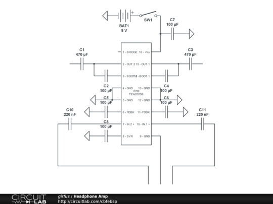 Headphone Amp - CircuitLab