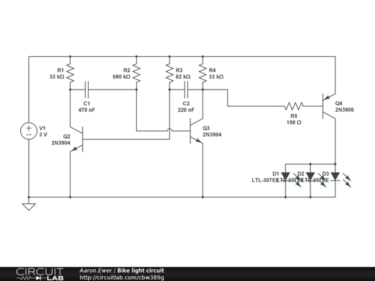 Bike light circuit - CircuitLab