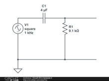 Circuit CR in tensiune 2