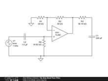 Op Amp Band Pass Filter