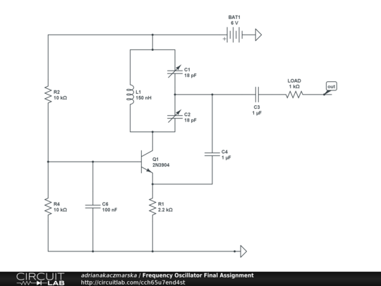 Frequency Oscillator Final Assignment - CircuitLab