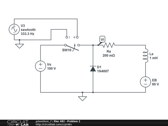 Elec 482 - Problem 2 - CircuitLab