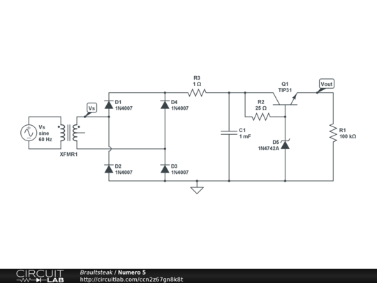 Numero 5 - CircuitLab