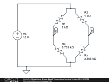 Wheatstone Bridge-Based Temperature Sensing System ID:22325733