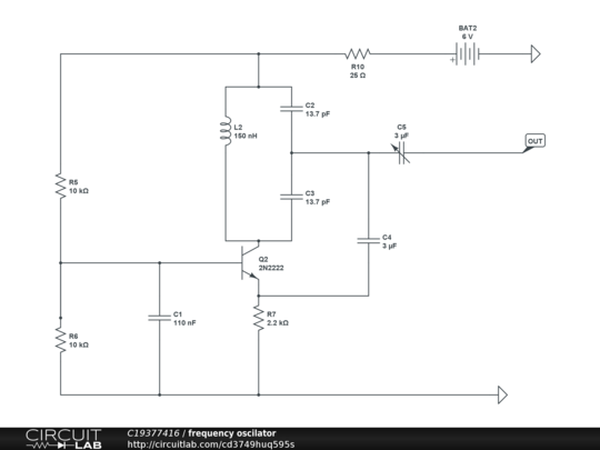 frequency oscilator - CircuitLab