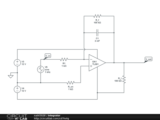 Integrator - CircuitLab