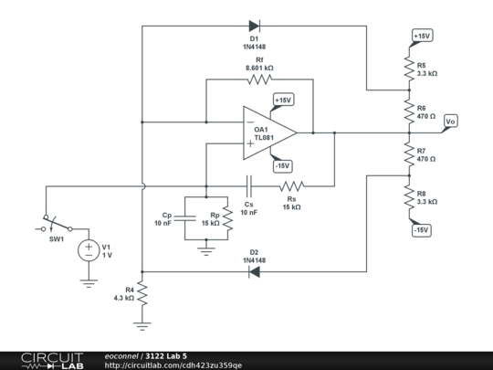 3122 Lab 5 - CircuitLab