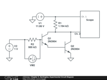 Chapter 5, Darlington, Experimental Circuit Diagram