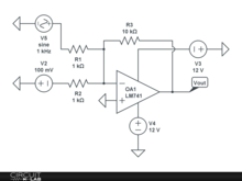 Chapter 6, Other Standard applications of operational amplifier, Mathematical operations, The summing amplifier