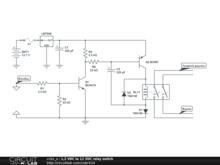 1,2 VDC to 12 VDC relay switch