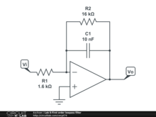 Lab 8-First order lowpass filter