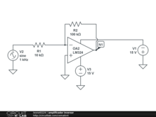 amplificador inversor