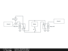 Circuit for motor 1