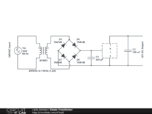 Transformer-Rectifier(240VAC to 15VAC 1.2A/12VDC)