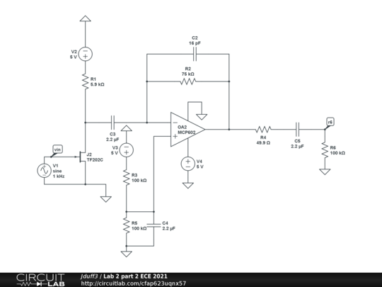 Lab 2 part 2 ECE 2021 - CircuitLab