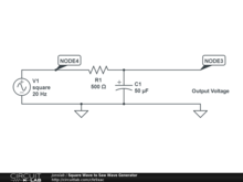 Square Wave to Saw Wave Generator