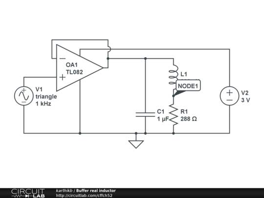 Buffer real inductor - CircuitLab