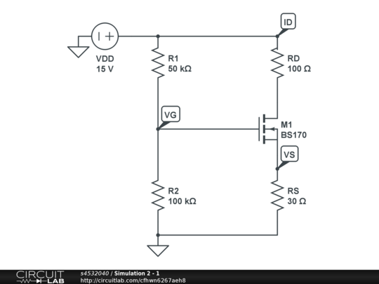 Part 1 - Simulation 2 - Circuitlab