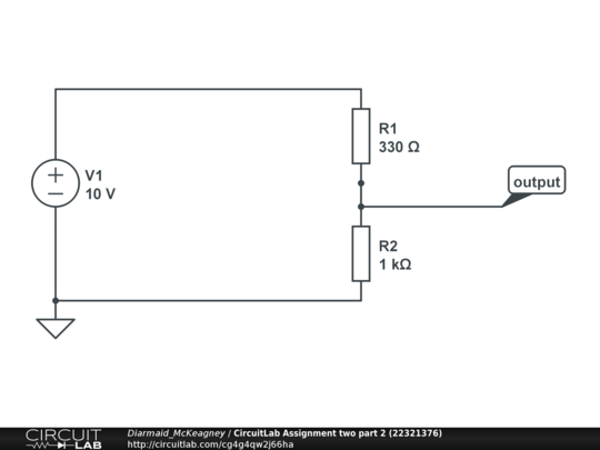 CircuitLab Assignment two part 2 (22321376) - CircuitLab