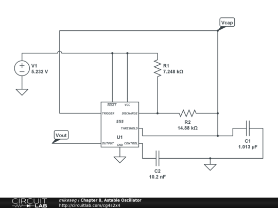 Chapter 8, Astable Oscillator - CircuitLab