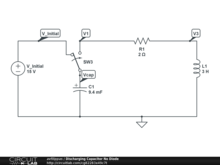 Discharging Capacitor No Diode