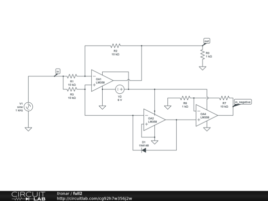 SingleSource full rectifier - CircuitLab