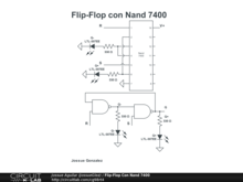 Flip-Flop Con Nand 7400