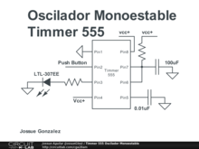 Timmer 555 Oscilador Monoestable