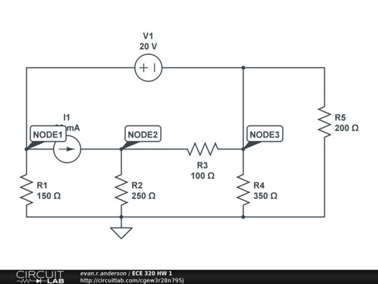 ECE 320 HW 1 - CircuitLab