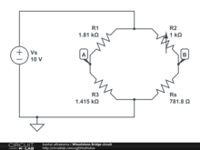 Wheatstone Bridge circuit