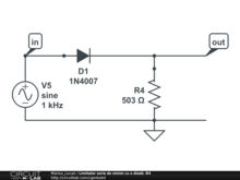 Limitator serie de minim cu o diodă :R4