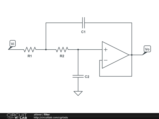 Low Pass Filter Circuit - CircuitLab