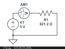 Lab 1 E2 P2 - 1 Resistor