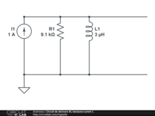 Circuit de derivare RL tensiune-curent 1