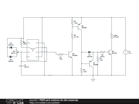 PWM para motores de alto amperaje - CircuitLab